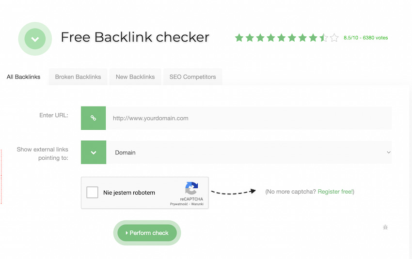 Free Backlink Checker